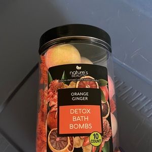 Natures beauty orange ginger detox bath bombs-10 count